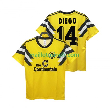 Maillot de Foot Borussia Dortmund DIEGO 14 DFB-POKAL 1989 Domicile Retro Maillot de Foot Borussia Dortmund DIEGO 14 DFB-POKAL 1989 Domicile Retro